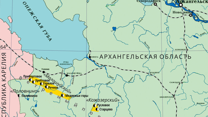 Карта архангельской области онежского района архангельской области